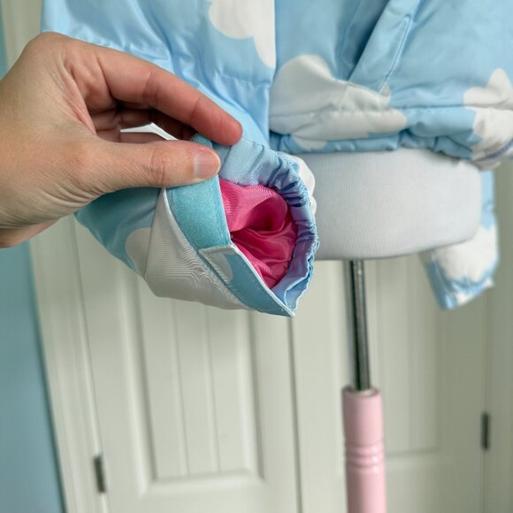 Kawaii Cloud Pastel Blue Puffer Coat - Picture 8 of 13